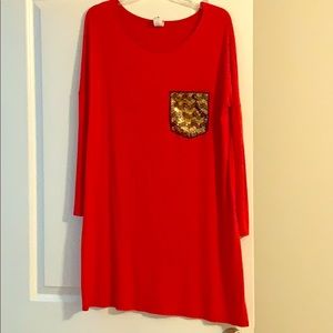 Red/orange dress or piko